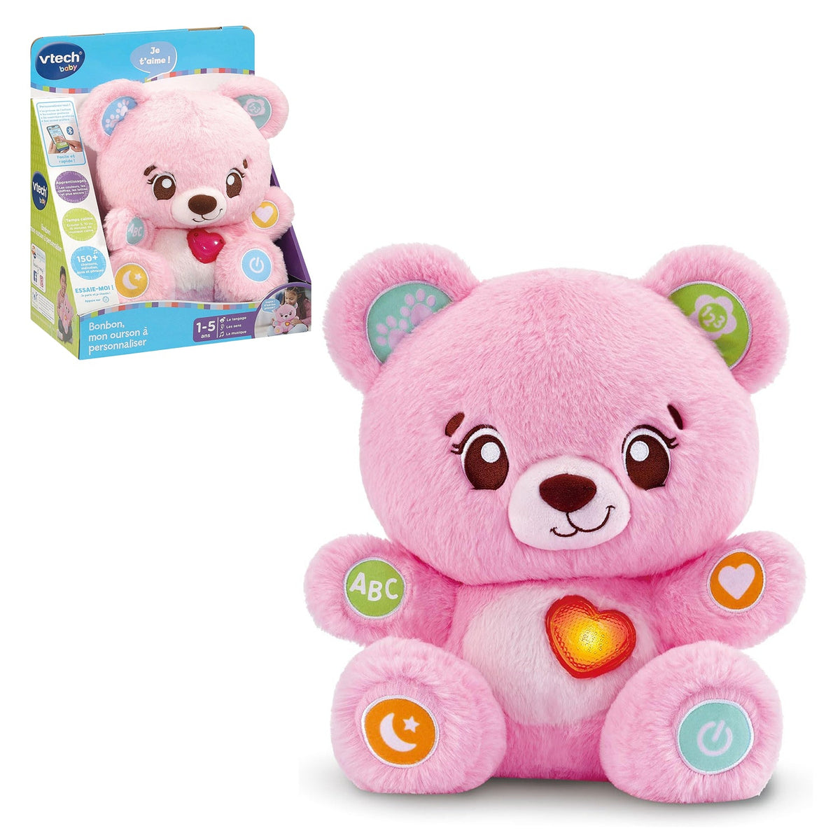 Biscotto Coccole e Chiacchiere Orsetto Interattivo ROSA 1-5 Anni